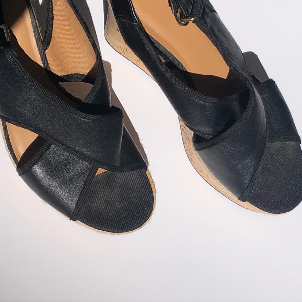 FRANCO SARTO Black Wedges - Picture 5 of 6